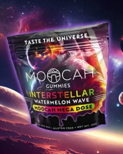 MOOCAH MEGA DOSE INTERSTELLAR WATERMELON WAVE GUMMIES