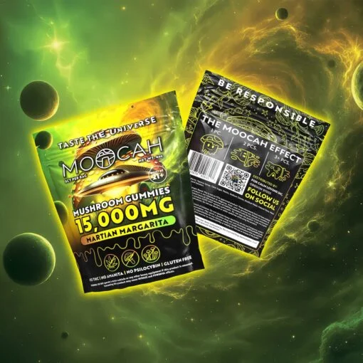 MOOCAH MUSHROOM MARTIAN MARGARITA 15,000MG GUMMIES
